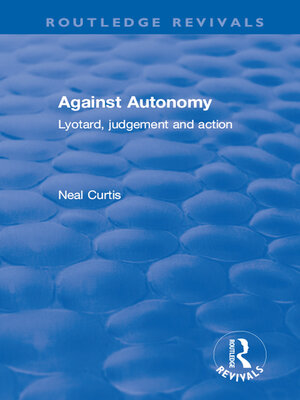 cover image of Against Autonomy
